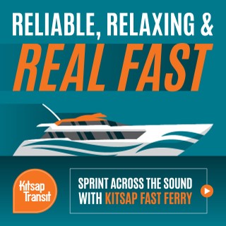 Digital ad for fast ferry
